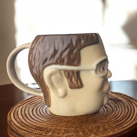 The Office: Dwight Schrute Molded 3D Head Shaped 20 Oz Coffee Cup Mug - Picture 5 of 11